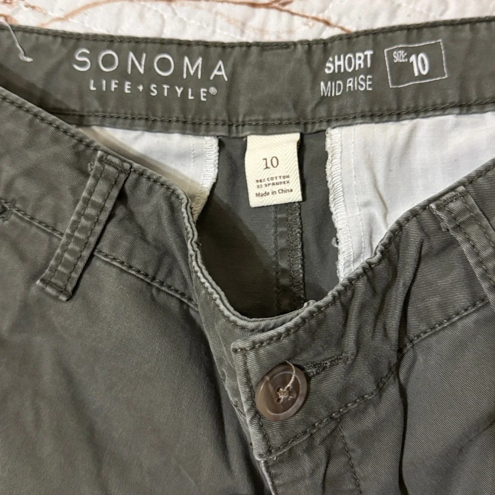 Sonoma Dark Green Casual Shorts
